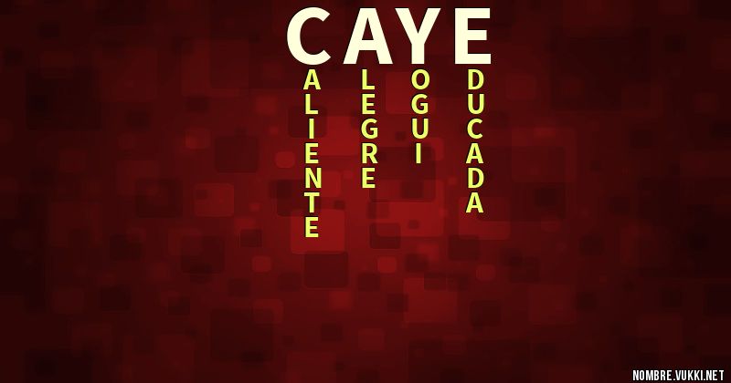 Acróstico caye