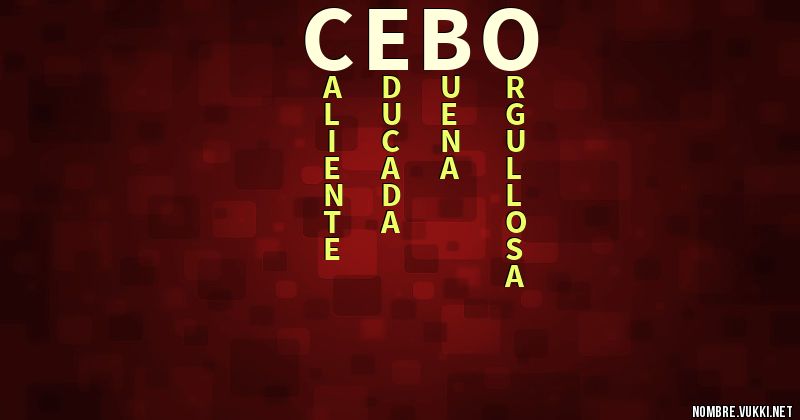 Acróstico cebo