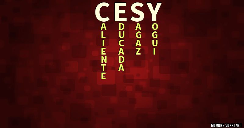 Acróstico cesy