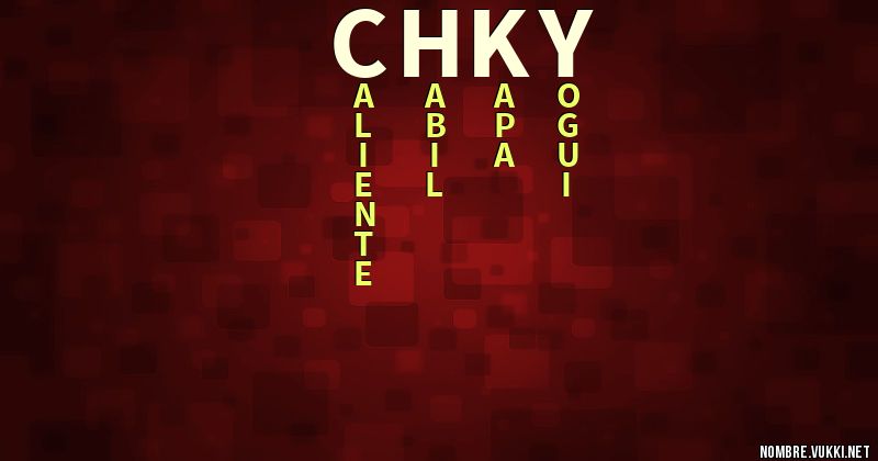 Acróstico chky