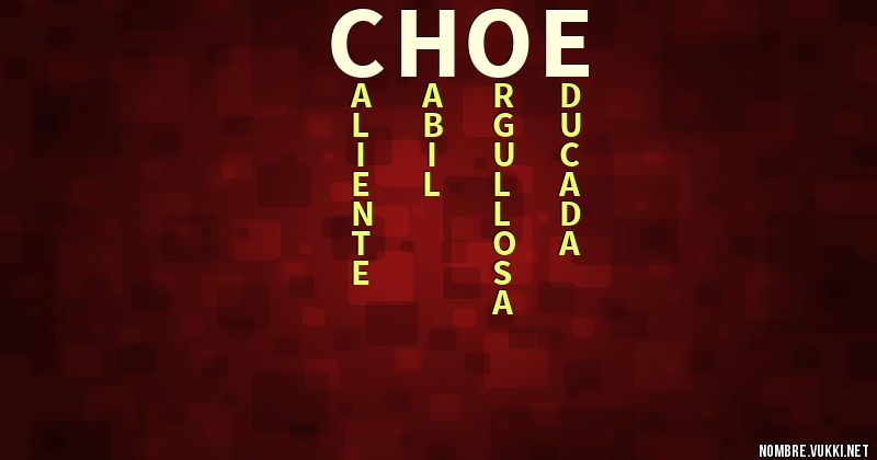 Acróstico choe