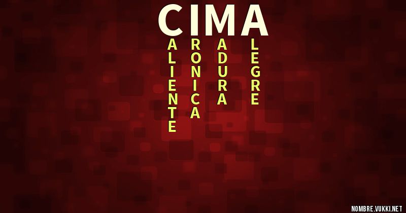 Acróstico cima