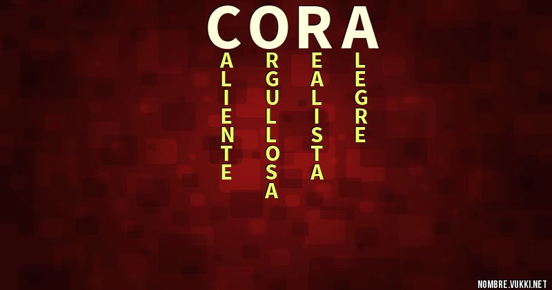 Acróstico cora