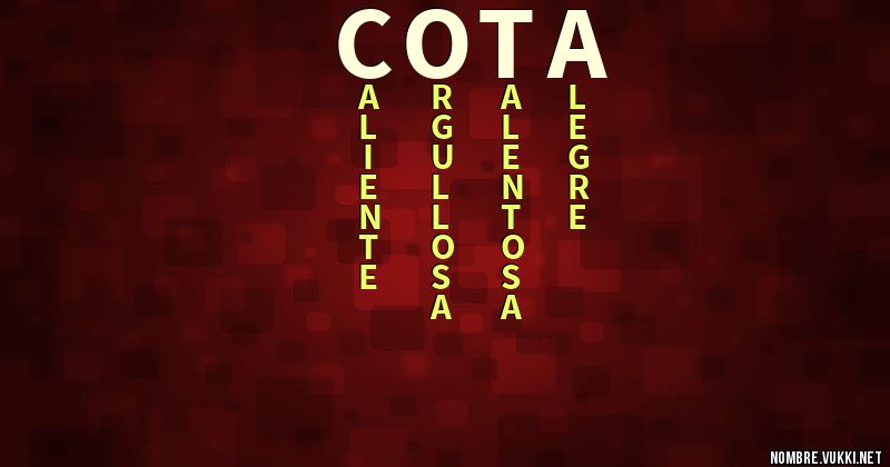 Acróstico cota