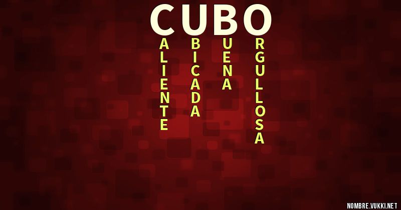 Acróstico cubo