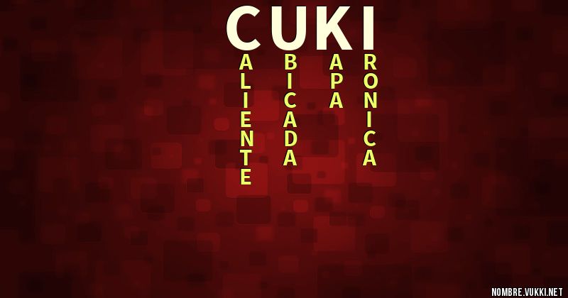 Acróstico cuki