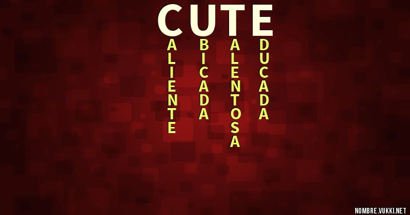 Acróstico cute