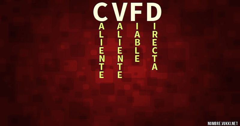 Acróstico cvfd