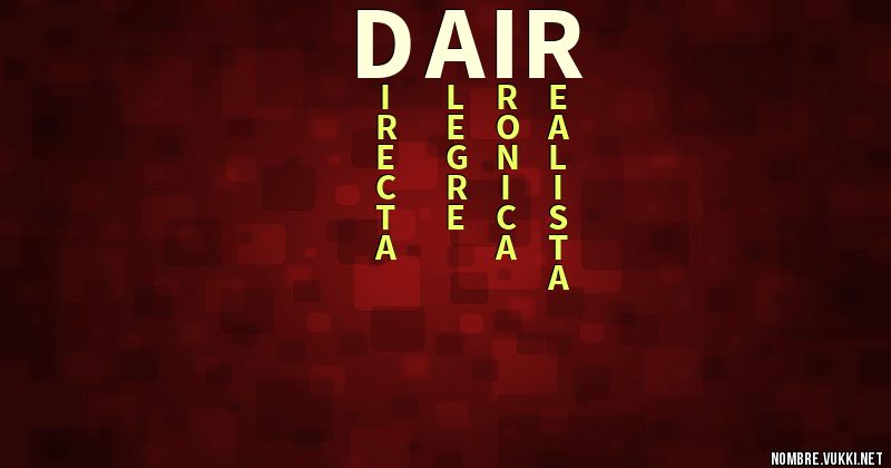 Acróstico dair
