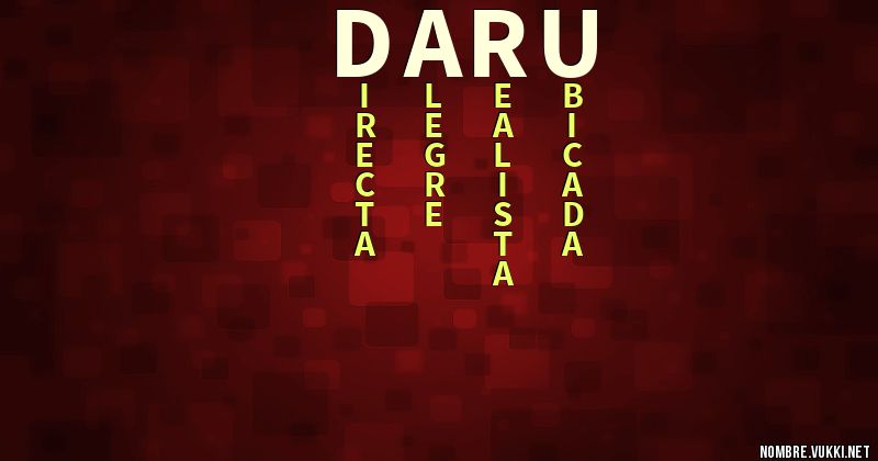 Acróstico daru