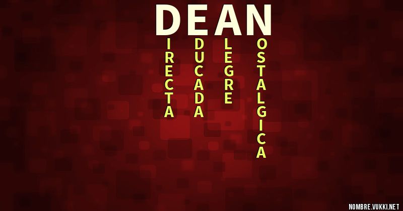 Acróstico dean