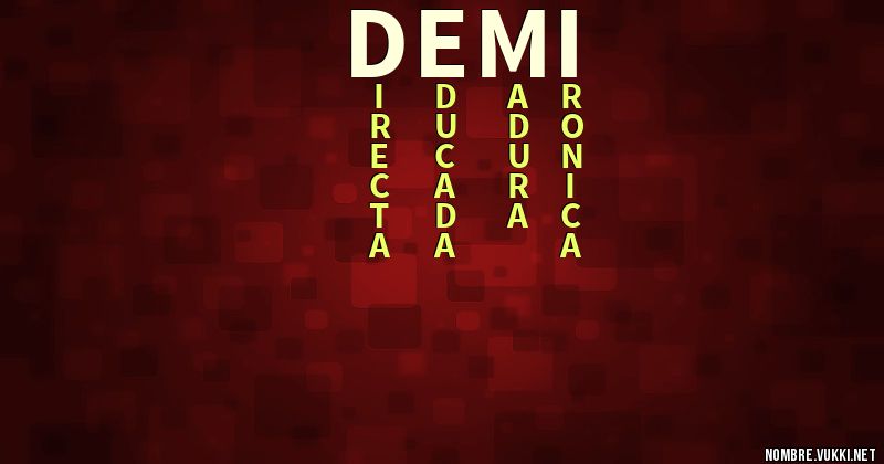 Acróstico demi