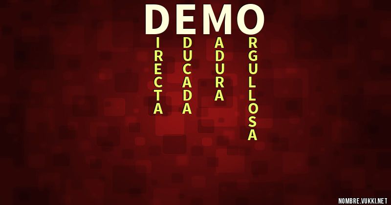 Acróstico demo