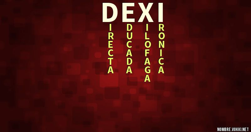 Acróstico dexi