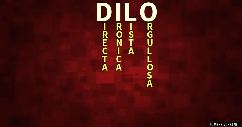 Acróstico dilo