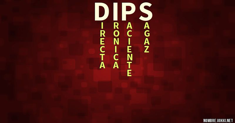 Acróstico dips