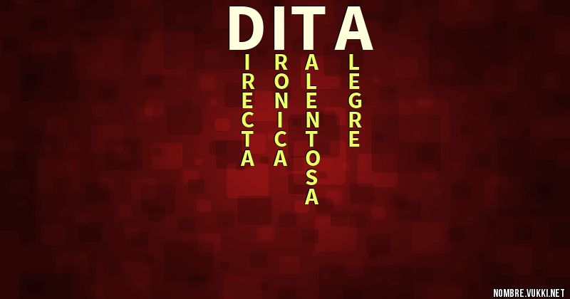 Acróstico dita