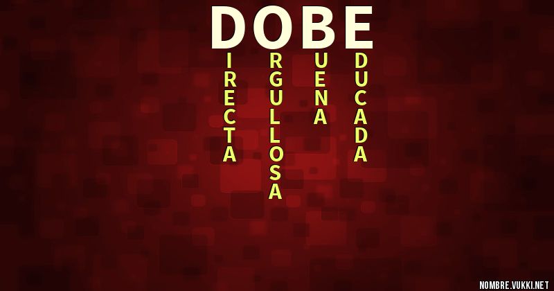 Acróstico dobe
