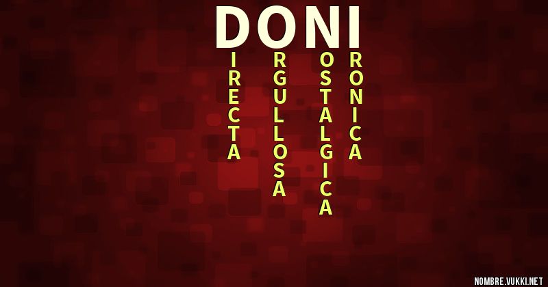 Acróstico doni