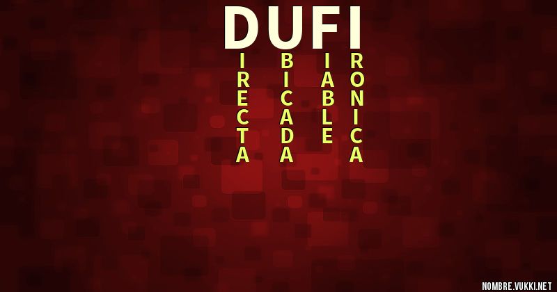 Acróstico dufi