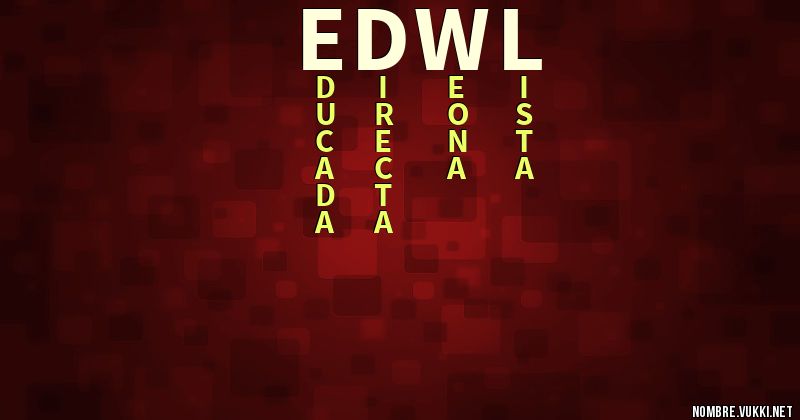 Acróstico edw7l