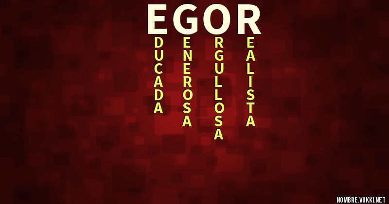 Acróstico egor