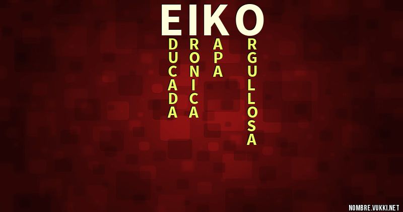 Acróstico eiko
