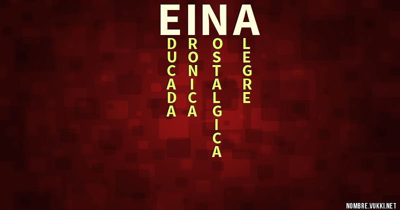 Acróstico eina