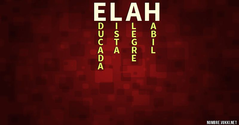 Acróstico elah