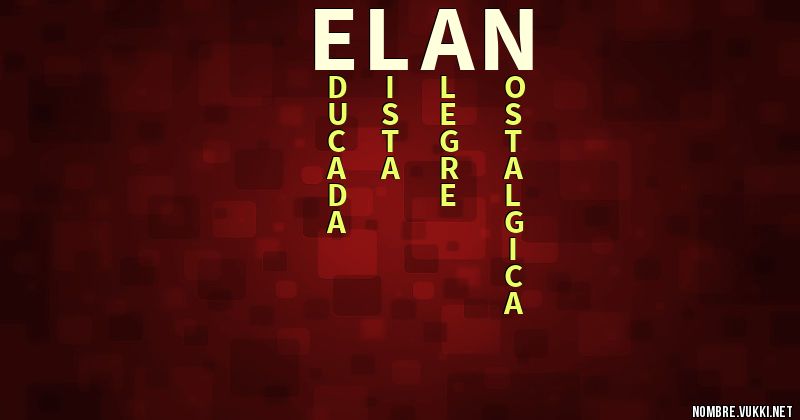 Acróstico elan
