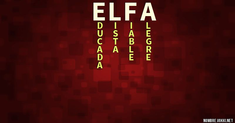 Acróstico elfa