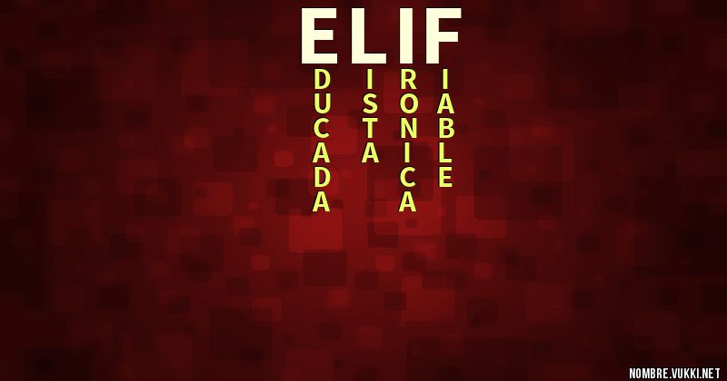 Acróstico elif