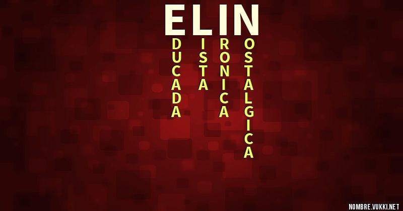 Acróstico elin