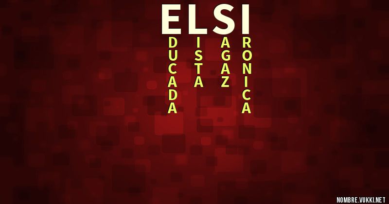 Acróstico elsi
