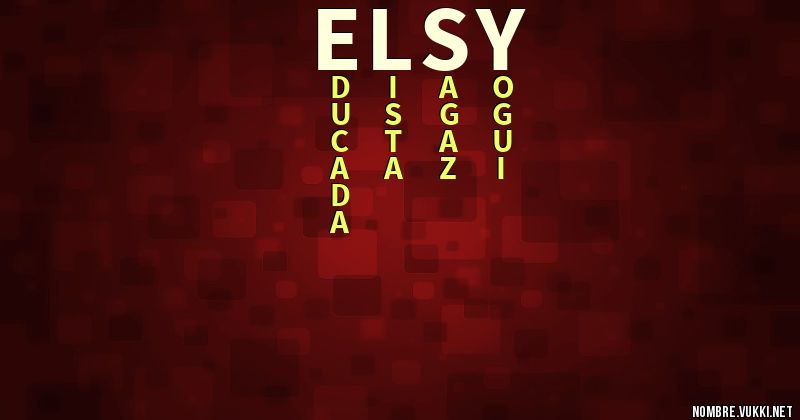 Acróstico elsy