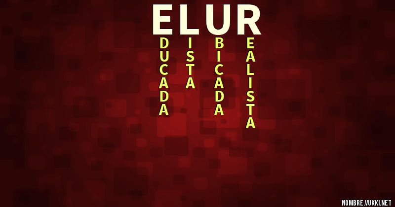 Acróstico elur