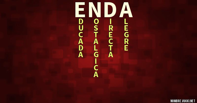 Acróstico enda