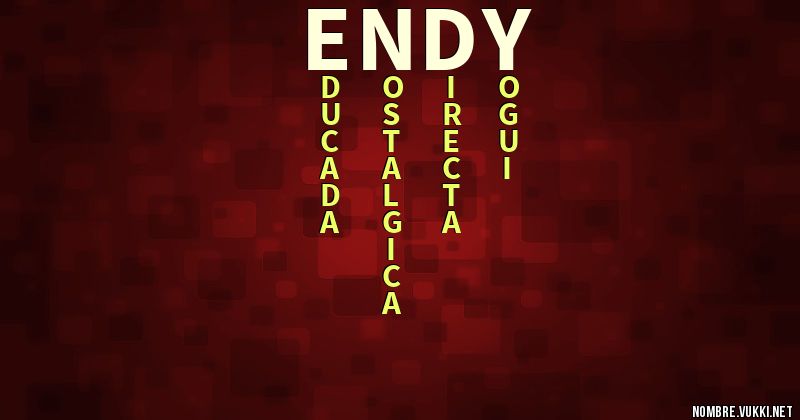 Acróstico endy