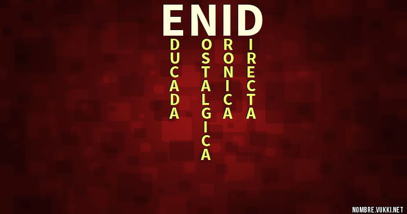 Acróstico enid