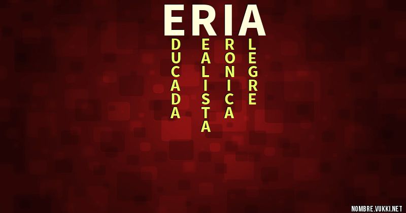 Acróstico eria