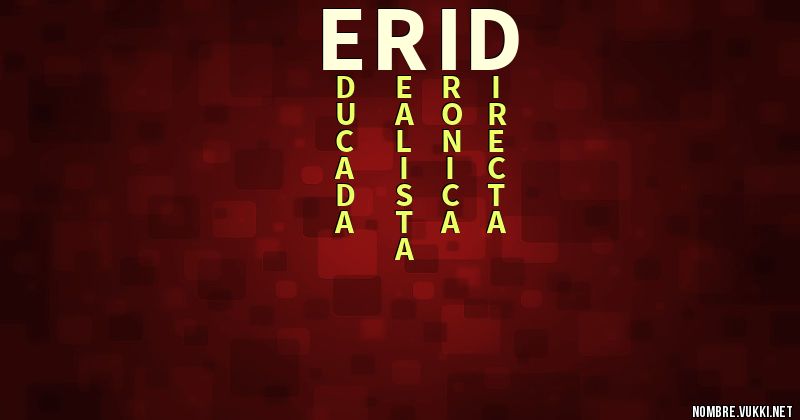 Acróstico erid