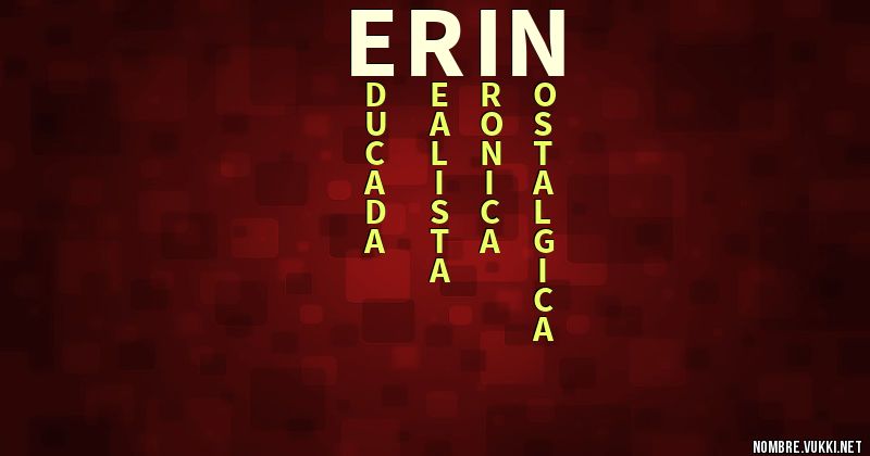 Acróstico erin