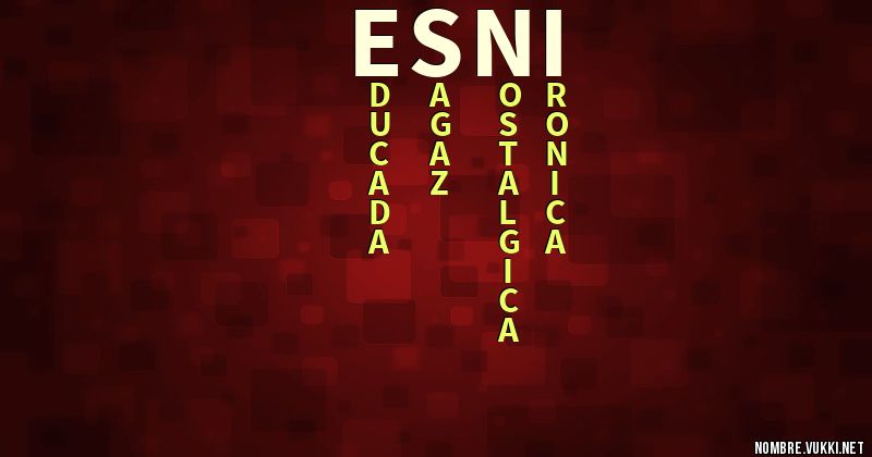 Acróstico esni