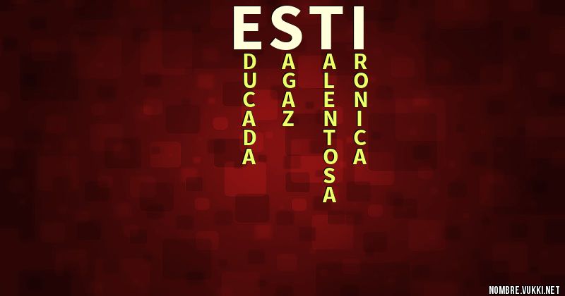 Acróstico esti