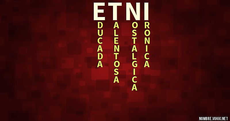 Acróstico etni