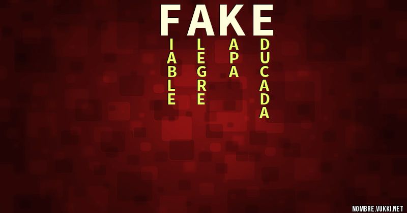 Acróstico fake
