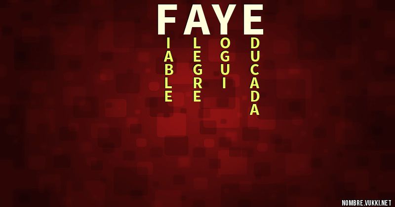 Acróstico faye