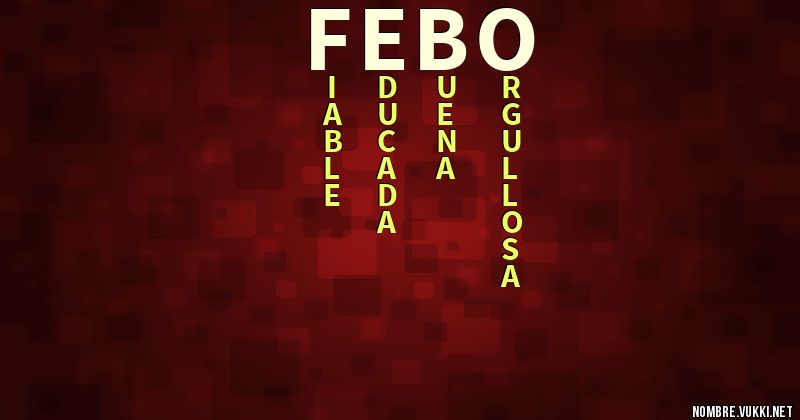 Acróstico febo