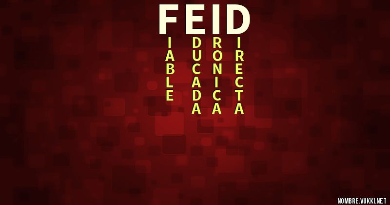 Acróstico feid