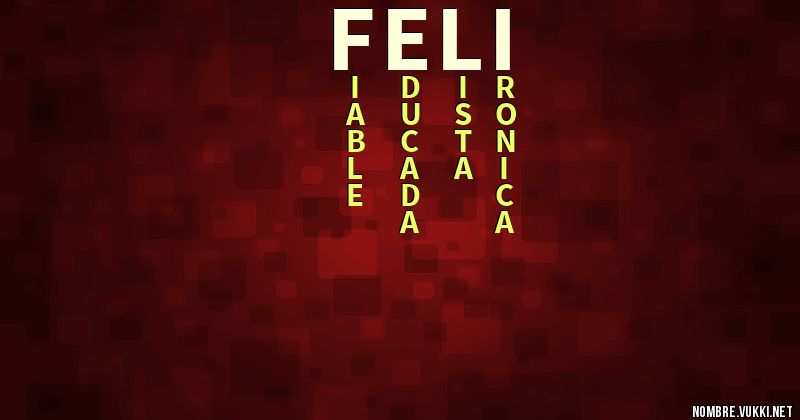 Acróstico feli